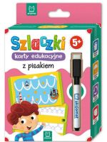 Szlaczki karty edukacyjne z pisakiem 5+