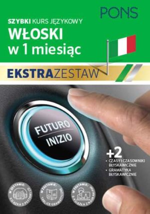 Szybki kurs włoskiego dla początkujących z nagraniami i dwoma tablicami językowymi PONS Trzy książki w pakiecie