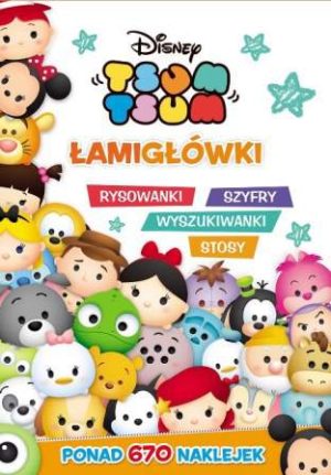 Tsum tsum łamigłówki rysowanki szyfry wyszukiwanki stosy