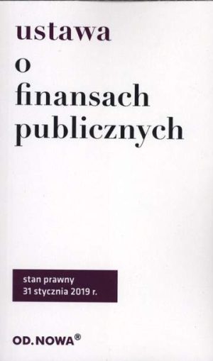 Ustawa o finansach publicznych wyd. 6