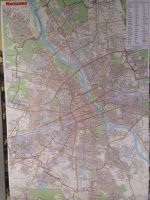 Warszawa. Plan miasta. Mapa ścienna 1:28 000