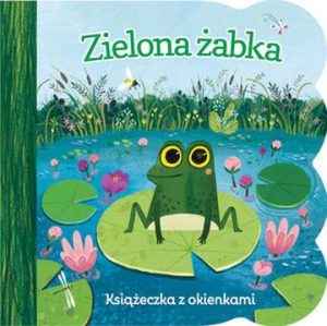 Zielona żabka książeczka z okienkami