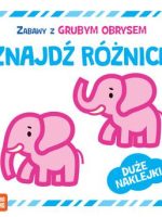 Znajdź różnice zabawy z grubym obrysem