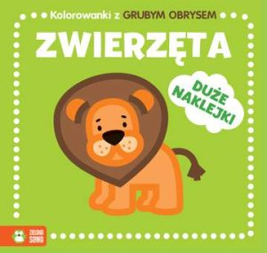 Zwierzęta kolorowanki z grubym obrysem