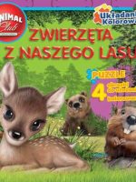 Zwierzęta z naszego lasu animal club układanka kolorowanka