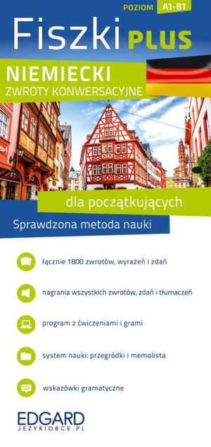 Niemiecki. Fiszki PLUS. Zwroty konwersacyjne dla początkujących. Poziom A1-B1 wyd. 2