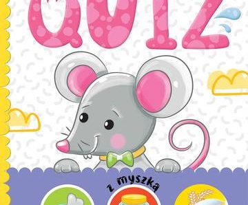 Quiz 2-latka z myszką. Zabawa naklejkami i test wiedzy malucha