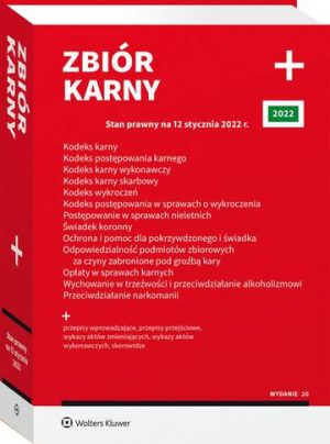 Zbiór karny PLUS. Stan prawnyna 12 stycznia 2022 r.