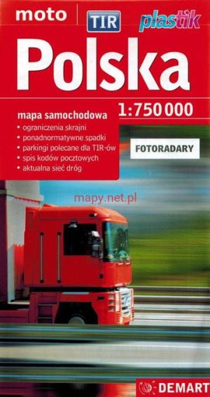Polska mapa samochodowa 1:750 000 wyd. 2022