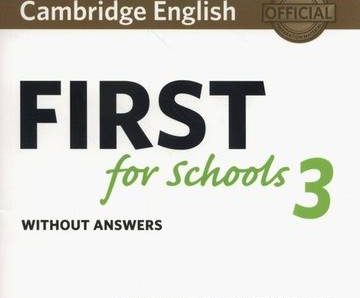 Cambridge English First for Schools 3 Student’s Book without Answers