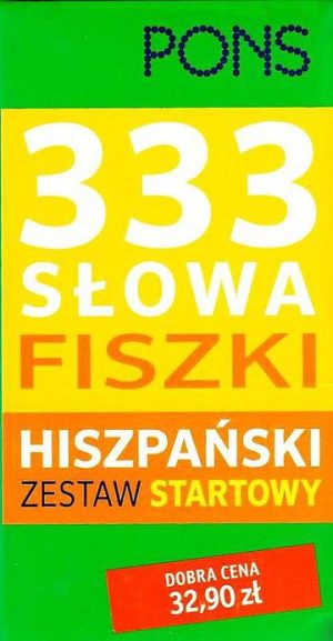 Fiszki 333 słowa Hiszpański Zestaw startowy PONS W.2