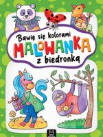 Malowanka z biedronką. Bawię się kolorami