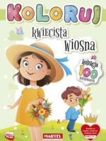 Kwiecista wiosna. Koloruj