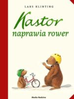 Kastor naprawia rower. Kastor