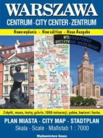 Warszawa Centrum. Plan miasta foliowany 1:7000 wyd. 2023