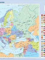 Europa - podział polityczny. Mapa w tubie
